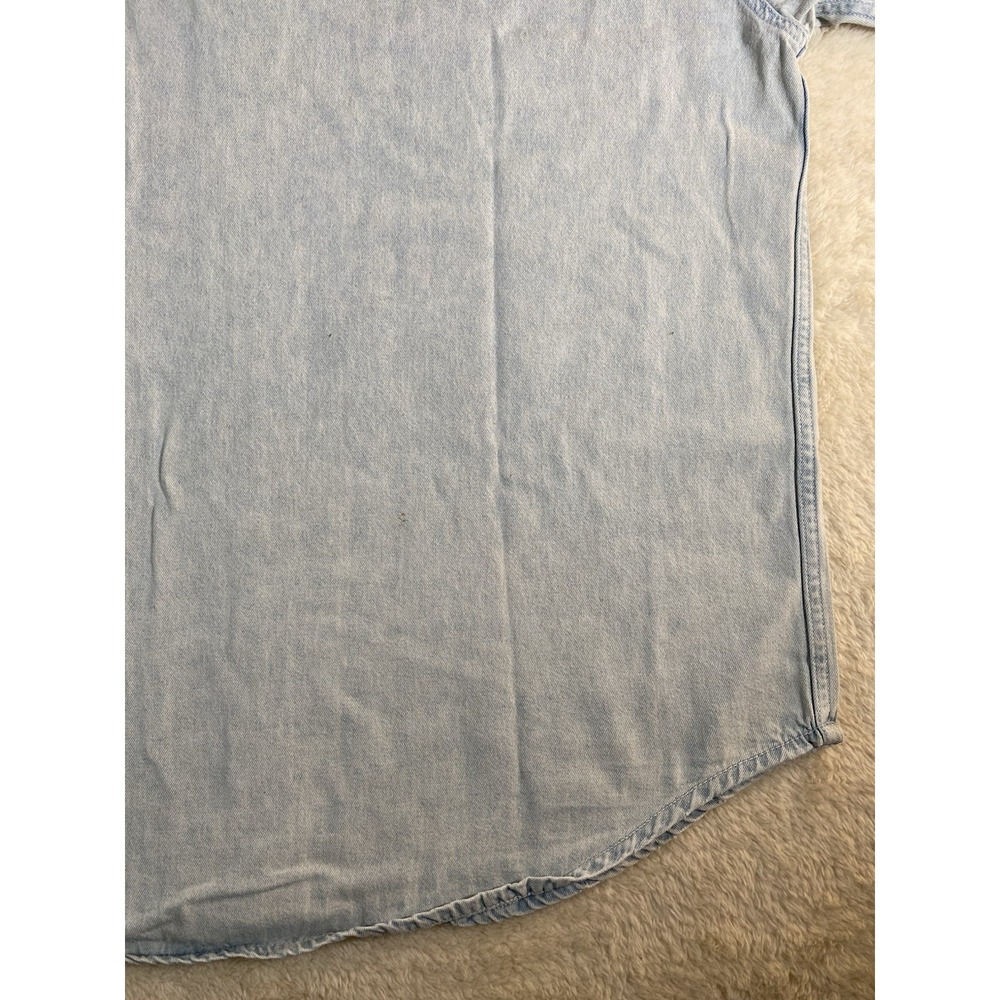Harley Davidson Men's XL Long Sleeve Vintage Button Up Denim Shirt - Picture 14 of 16